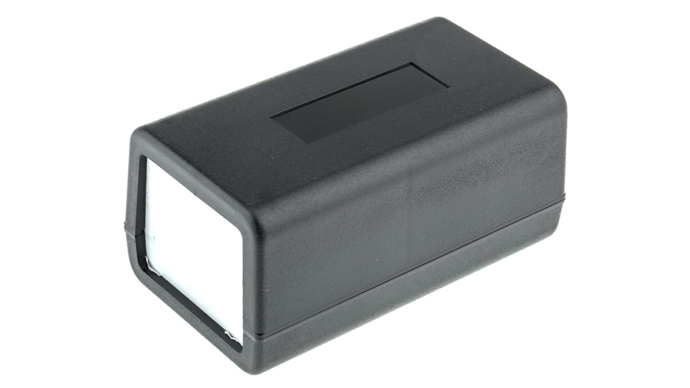 Hammond 1210 Series Black Flame Retardant ABS Enclosure, IP54, White Lid, 132 x 75 x 62mm