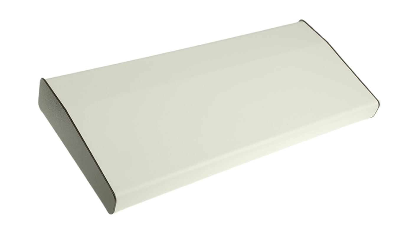 CAMDENBOSS 2000 Series Beige, Brown Aluminium Desktop Enclosure, Sloped Front, 210 x 483 x 55mm