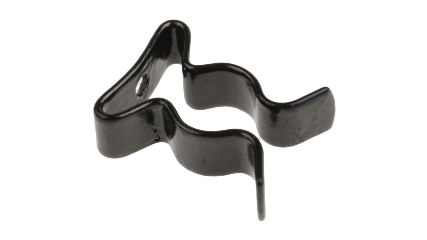 RS PRO 9.53mm Steel Spring Clip, 15.88mm x 6.35mm x 19.84mm, 8BA