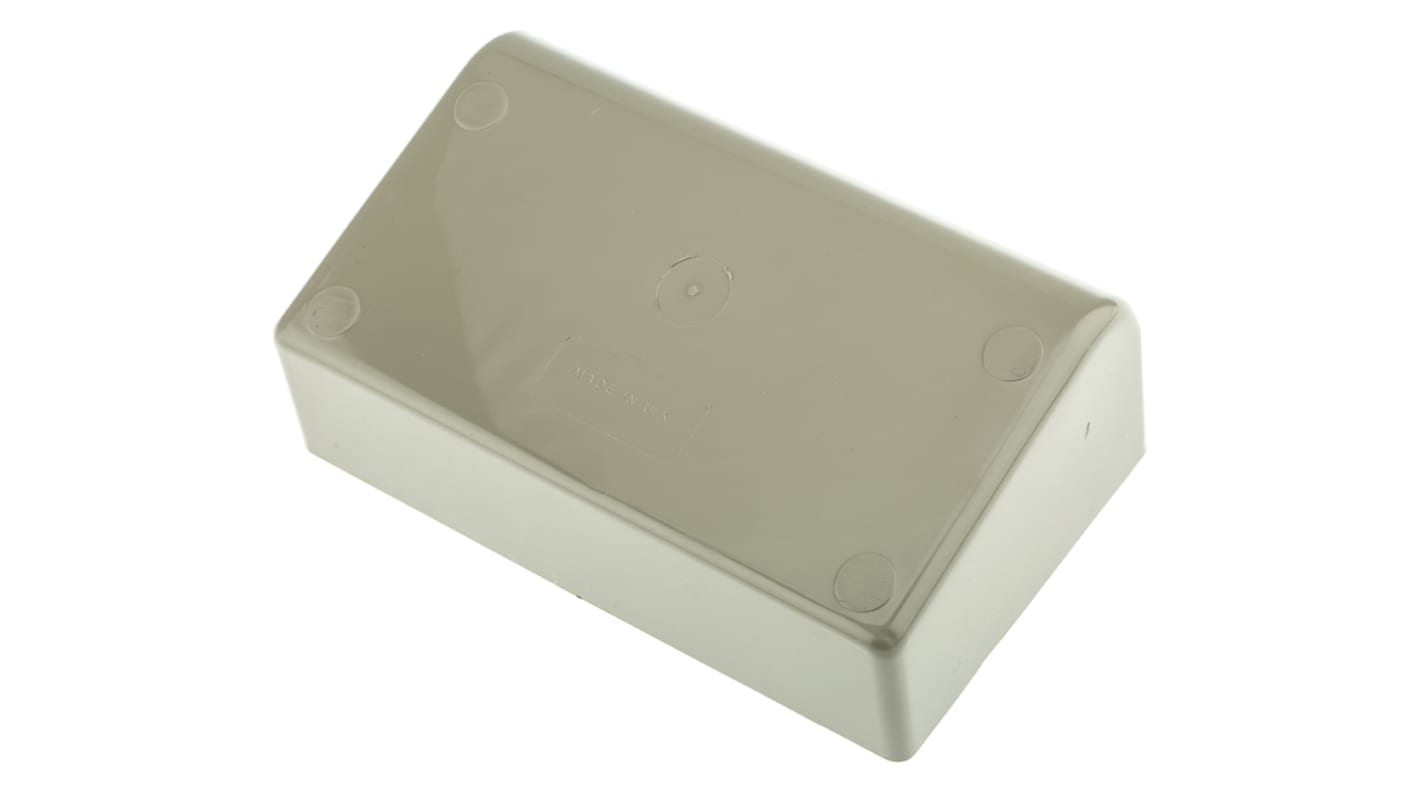 CAMDENBOSS 1000 Series Grey ABS, Aluminium Desktop Enclosure, Sloped Front, 97 x 161.5 x 57mm