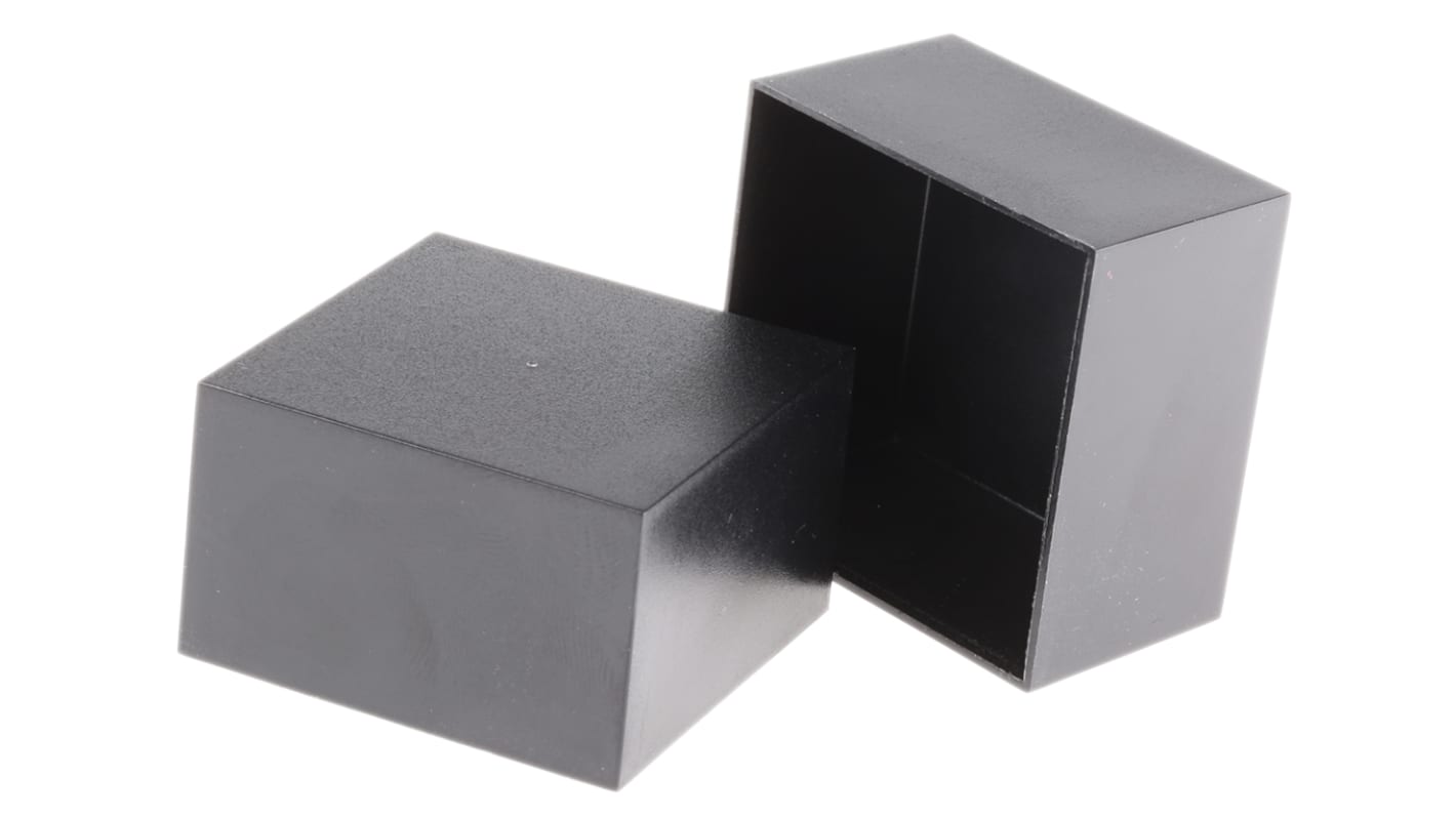 CAMDENBOSS ABS密封盒, 外部尺寸50 x 50 x 30mm, 壁厚1mm, 最高工作温度+94°C, 黑色