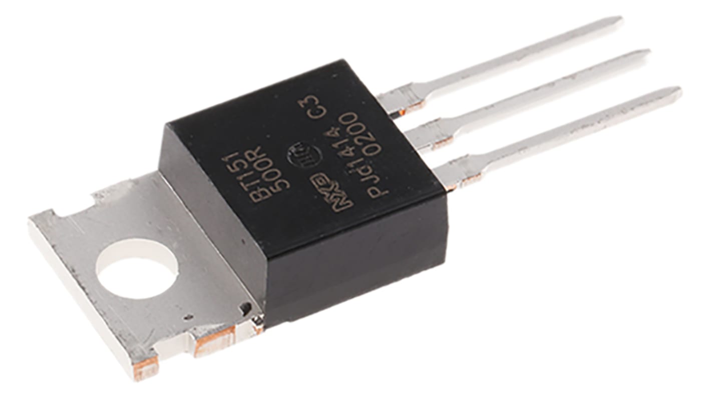 WeEn Semiconductors Co., Ltd 可控硅, SCR, TO-220AB, 通孔安装, 最大栅极触发电流15mA