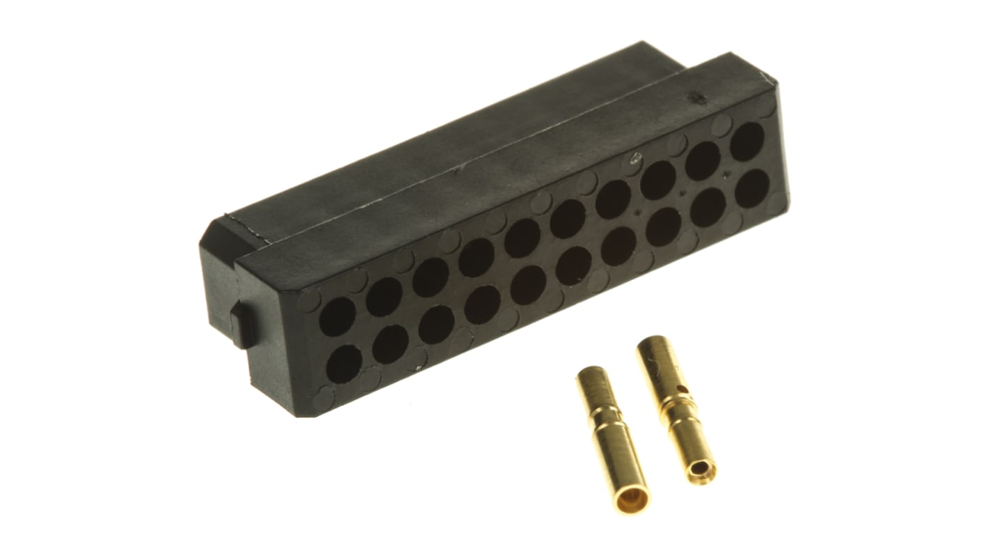 HARWIN Datamate Connector Kit Containing 20 way DIL Female Shell, Crimps