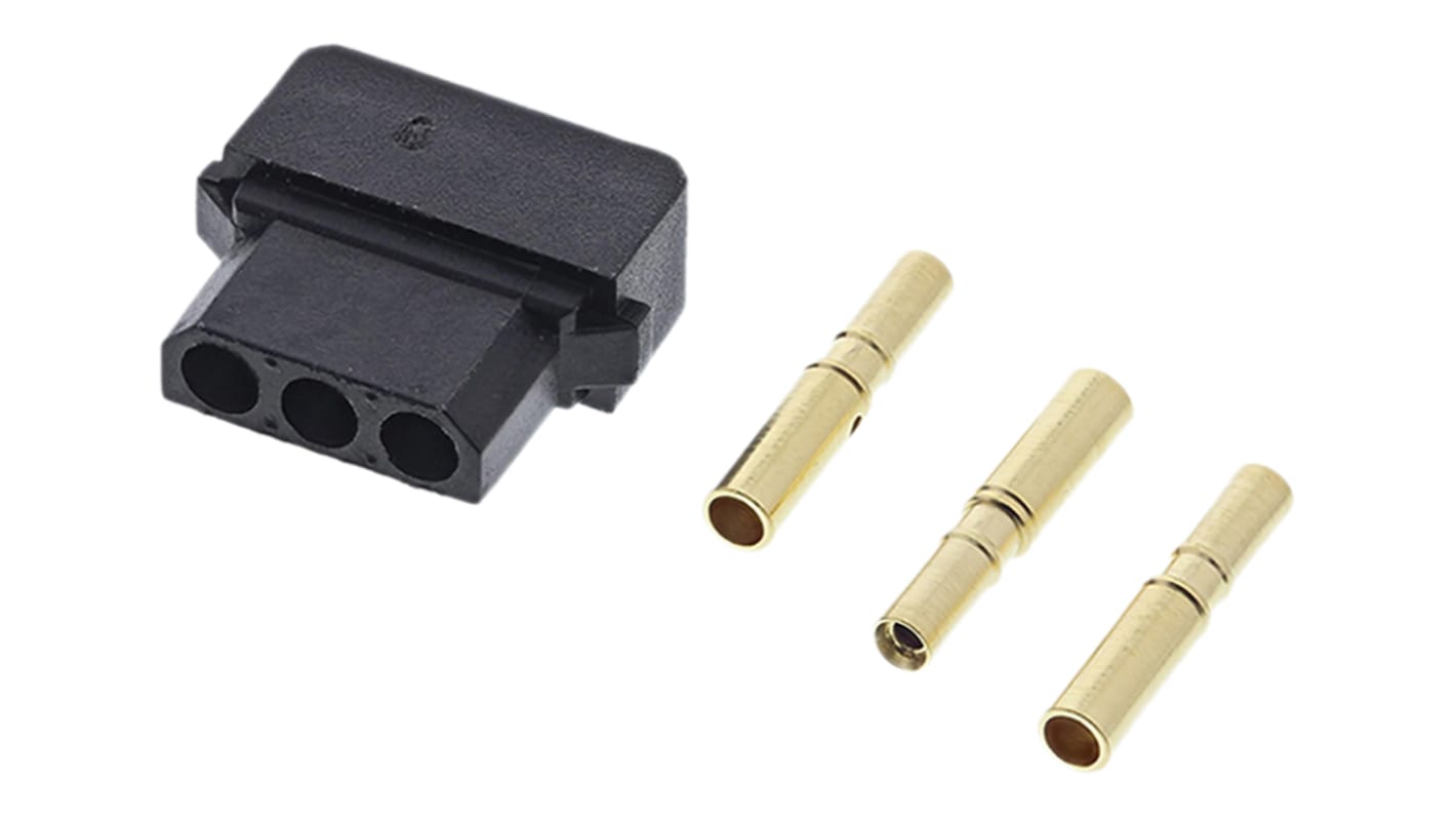 HARWIN Datamate Connector Kit Containing 3 way SIL Female Shell, Crimps