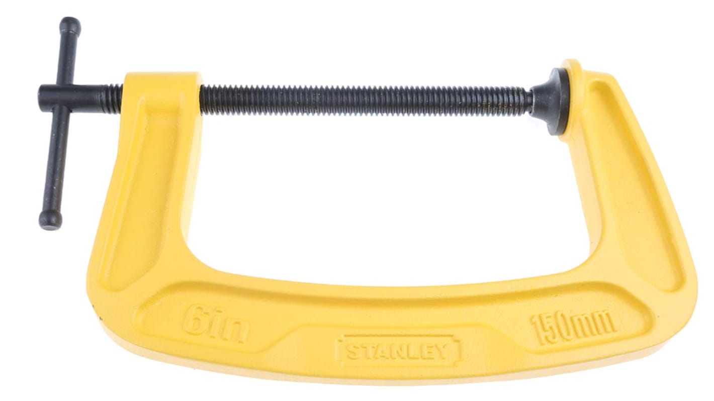 Stanley G型夹钳, 150mm开口, 89mm钳口深, 1.7kg重