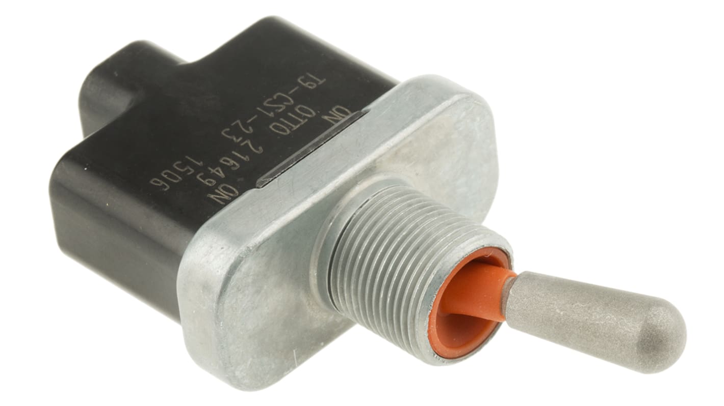 Otto Toggle Switch, Panel Mount, On-On, SPDT, Screw Terminal