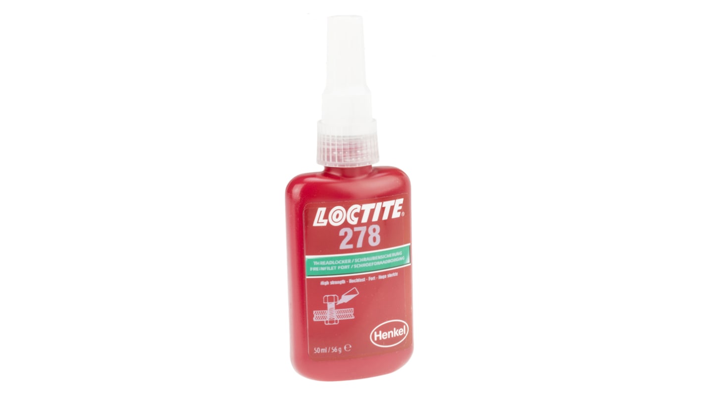 Loctite 278 Schraubensicherung anaerob Flüssig Grün , Flasche 50 ml aushärtend in 24 h