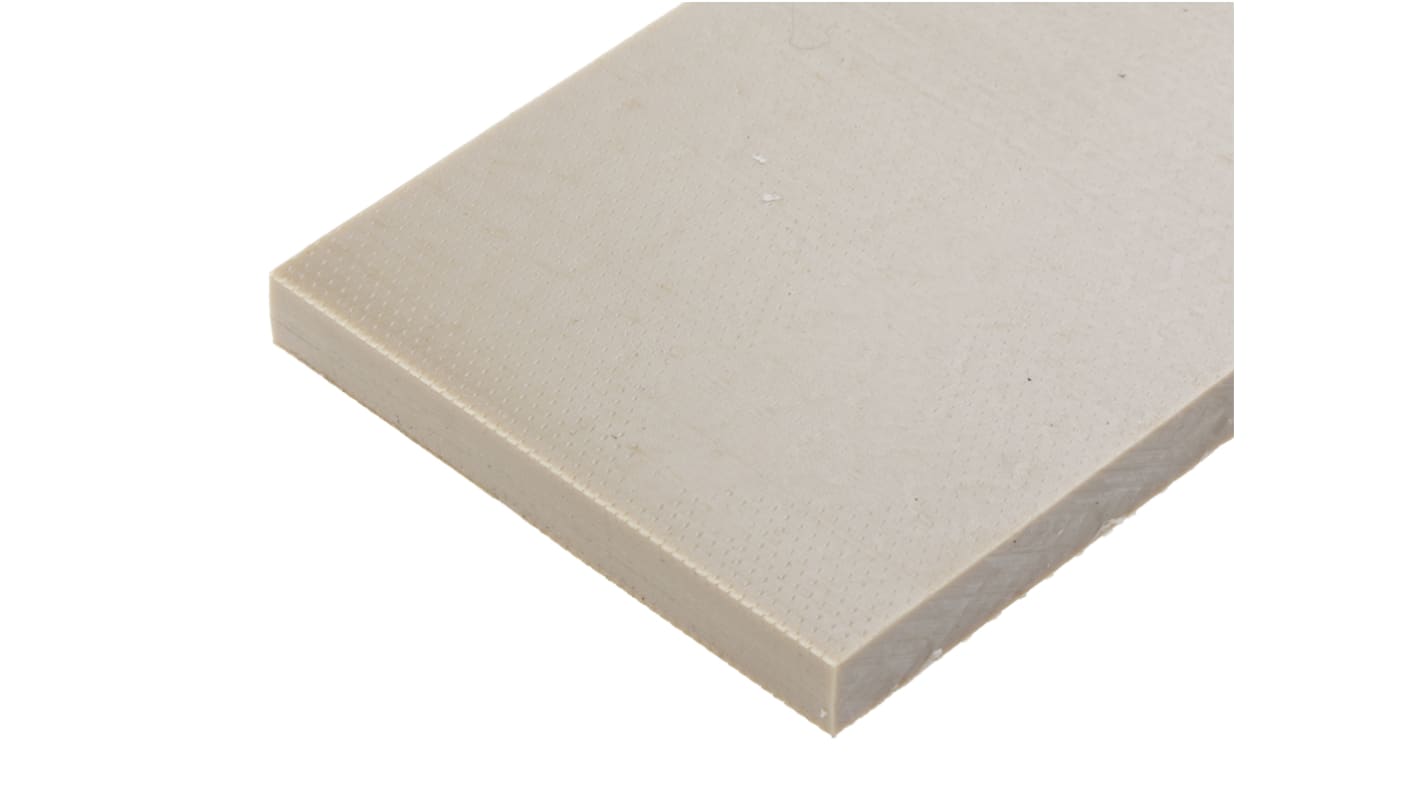 Lámina de plástico, Beige, 500mm x 50mm x 6mm