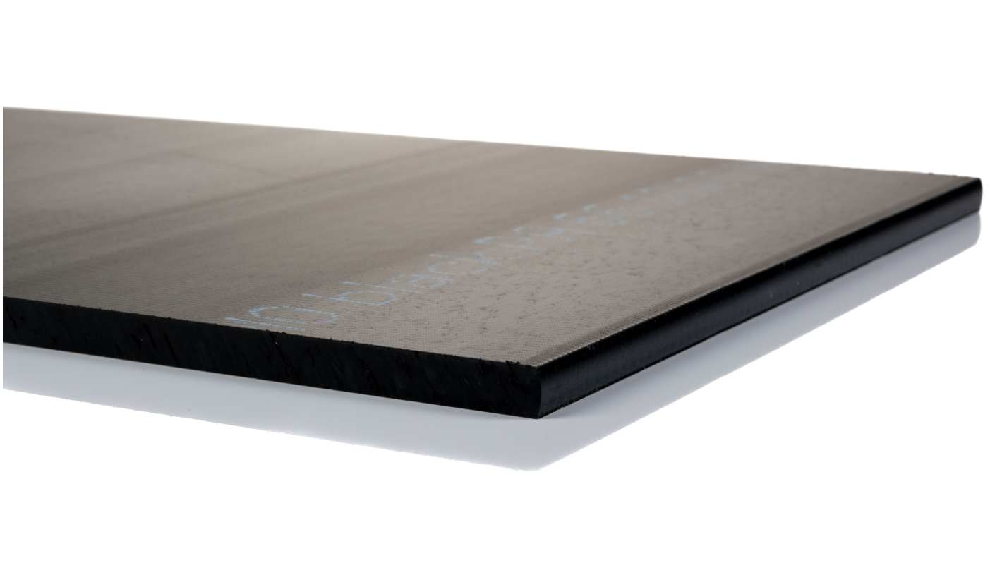 Lámina de plástico, Negro, 500mm x 300mm x 10mm