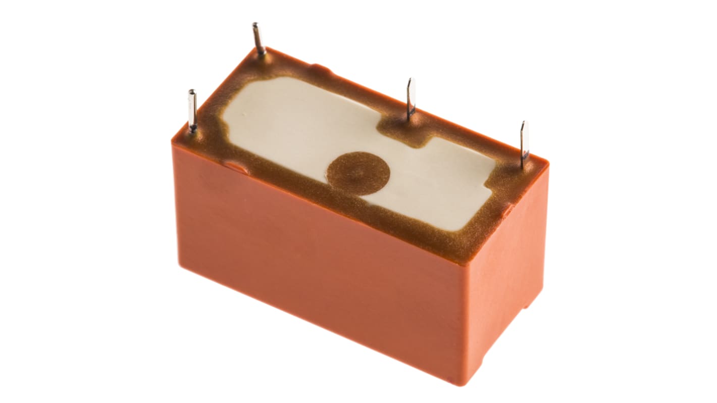 TE Connectivity PCB Mount Power Relay, 24V dc Coil, 6A Switching Current, SPST