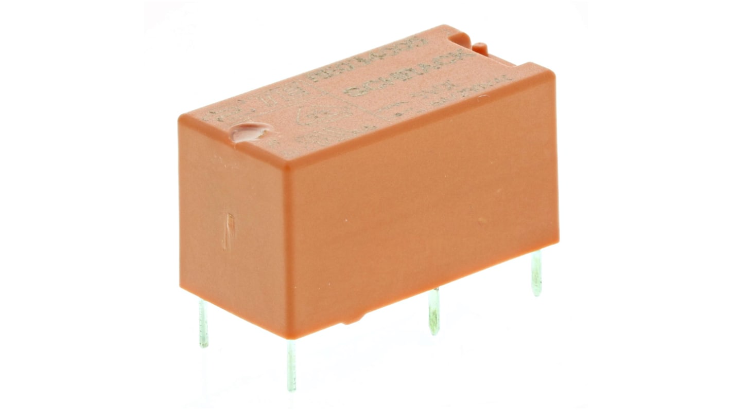 TE Connectivity PCB Mount Power Relay, 5V dc Coil, 6A Switching Current, SPST