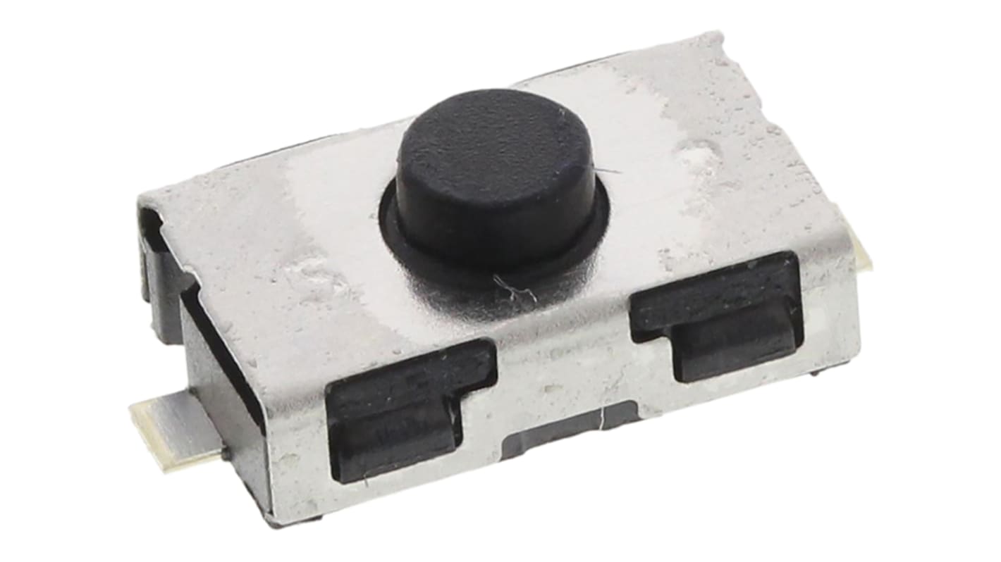 C & K IP50 Button Tactile Switch, SPST 50 mA @ 32 V dc 0.8mm