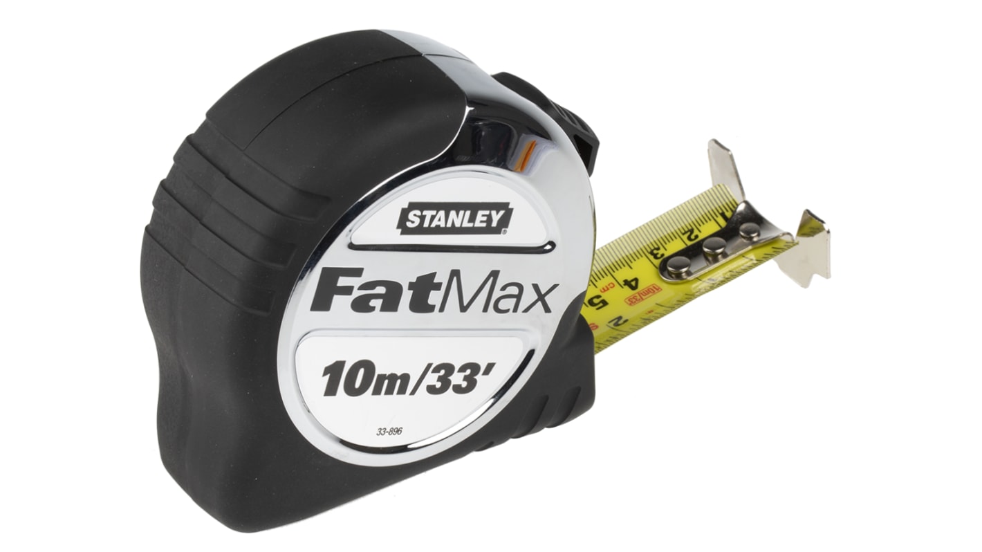 Stanley 10m卷尺, 英制, 公制, 32 mm尺宽, 耐化学腐蚀, FatMax系列