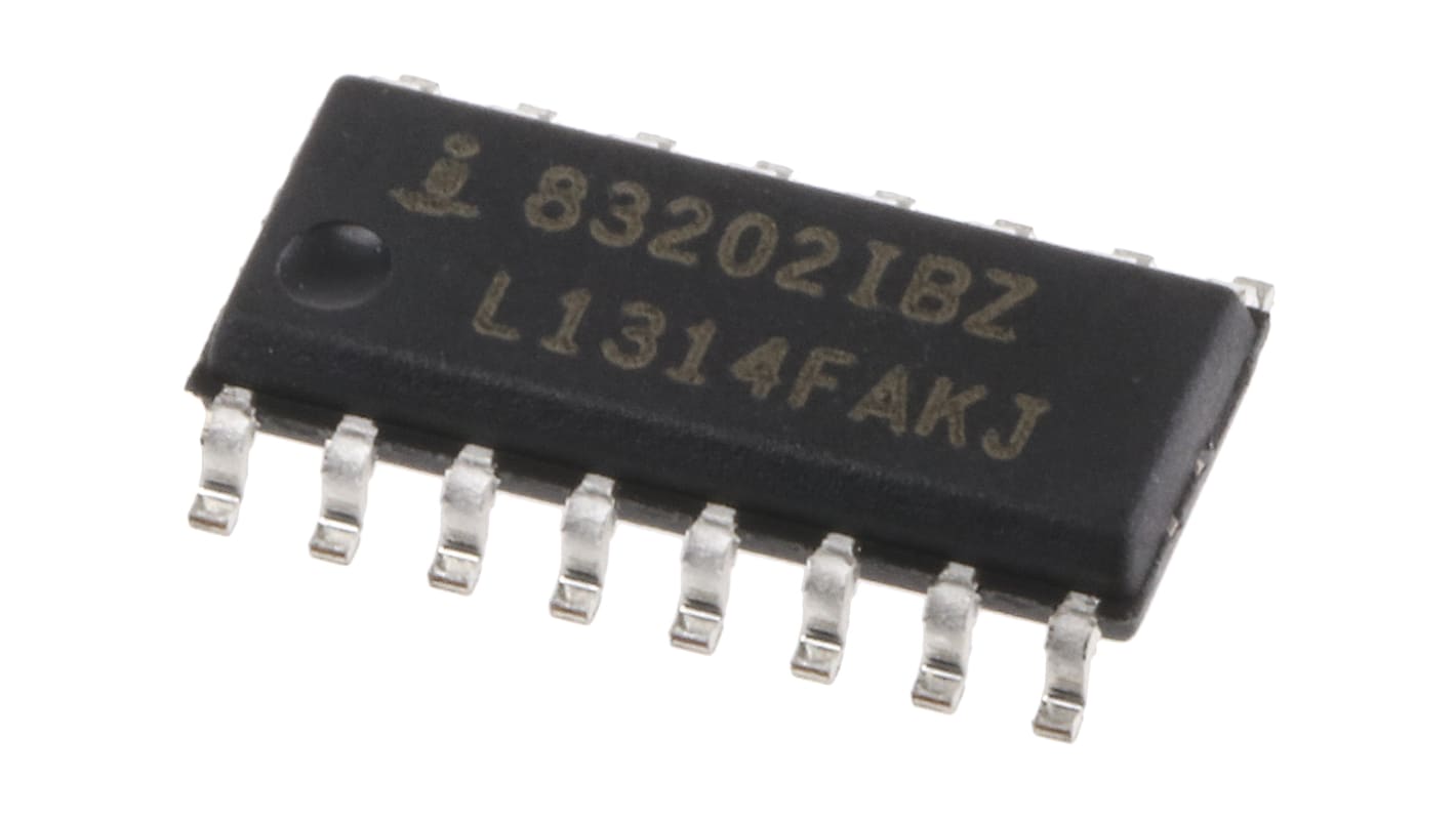 Intersil ISL83202IBZ, MOSFET 4, 1 A, 15V 16-Pin, SOIC