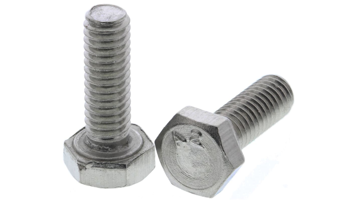 Śruba z łbem sześciokątnym gwint M4 12.0mm Stal nierdzewna Sześciokątny RS PRO