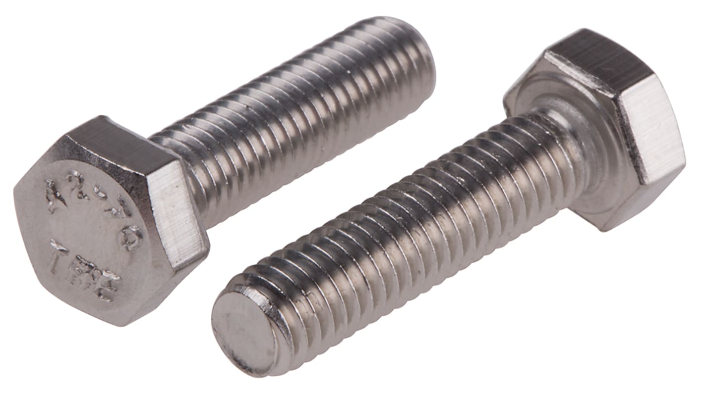 Śruba z łbem sześciokątnym gwint M5 20.0mm Stal nierdzewna Sześciokątny RS PRO