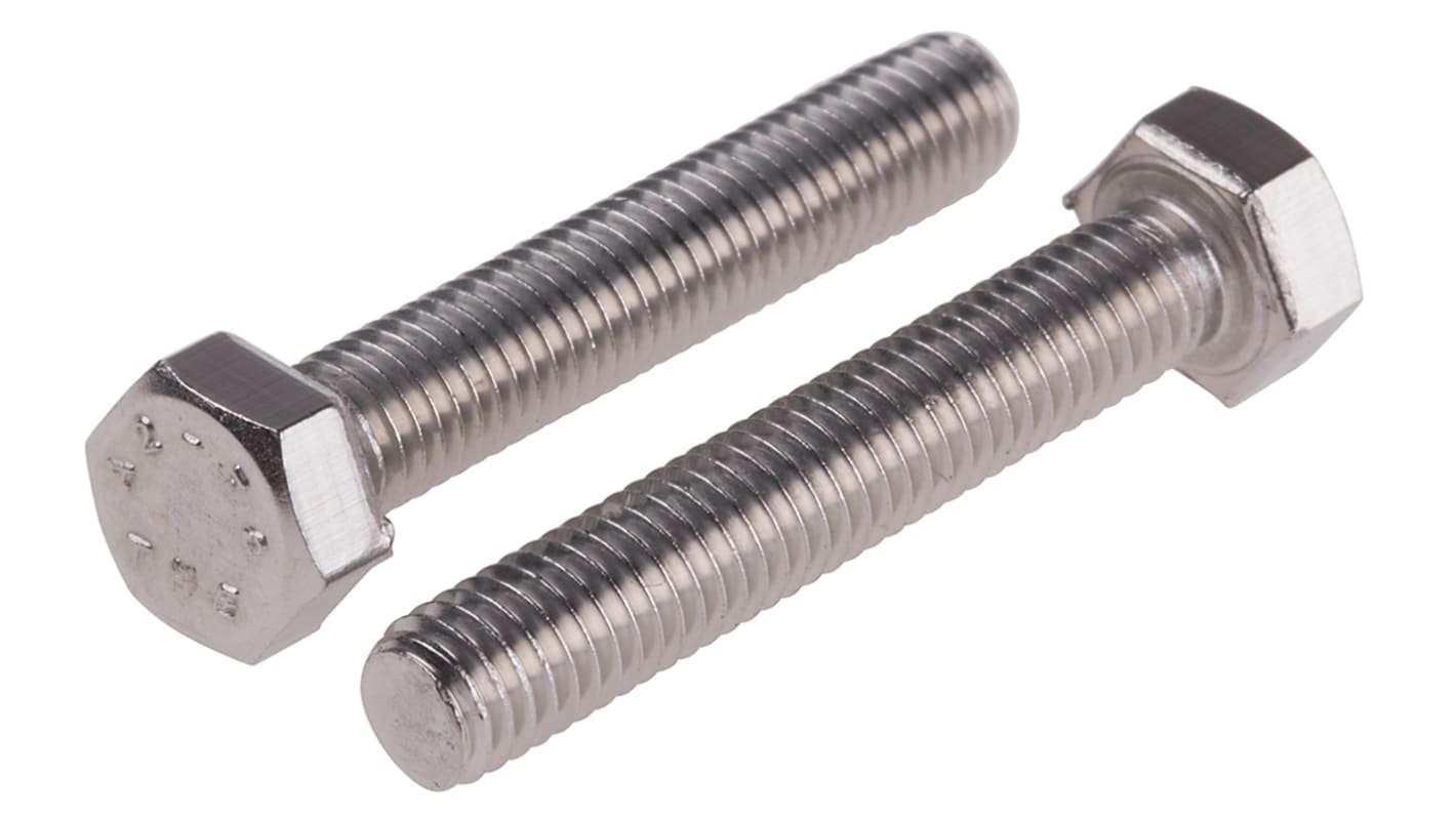 Śruba z łbem sześciokątnym gwint M5 30.0mm skok 0.80mm Stal nierdzewna Sześciokątny RS PRO