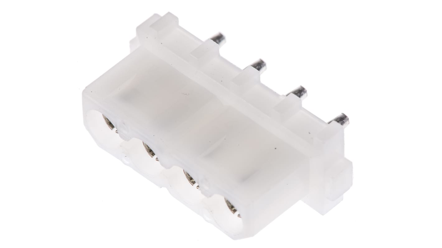 Conector hembra para PCB TE Connectivity serie Commercial MATE-N-LOK, de 4 vías en 1 fila, paso 5.08mm, 250 V, 13A,