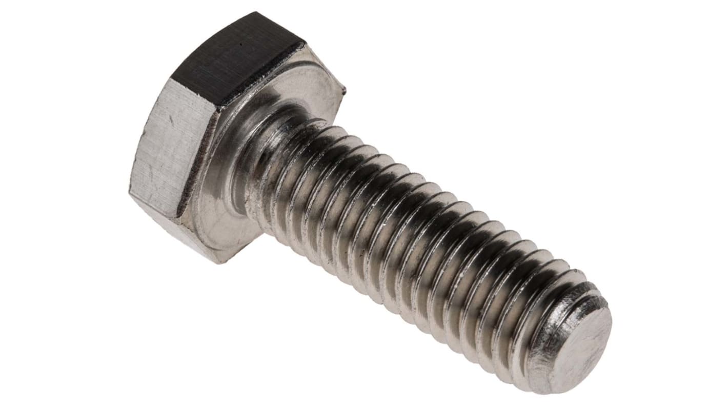 Śruba z łbem sześciokątnym gwint M10 30.0mm Stal nierdzewna Sześciokątny RS PRO