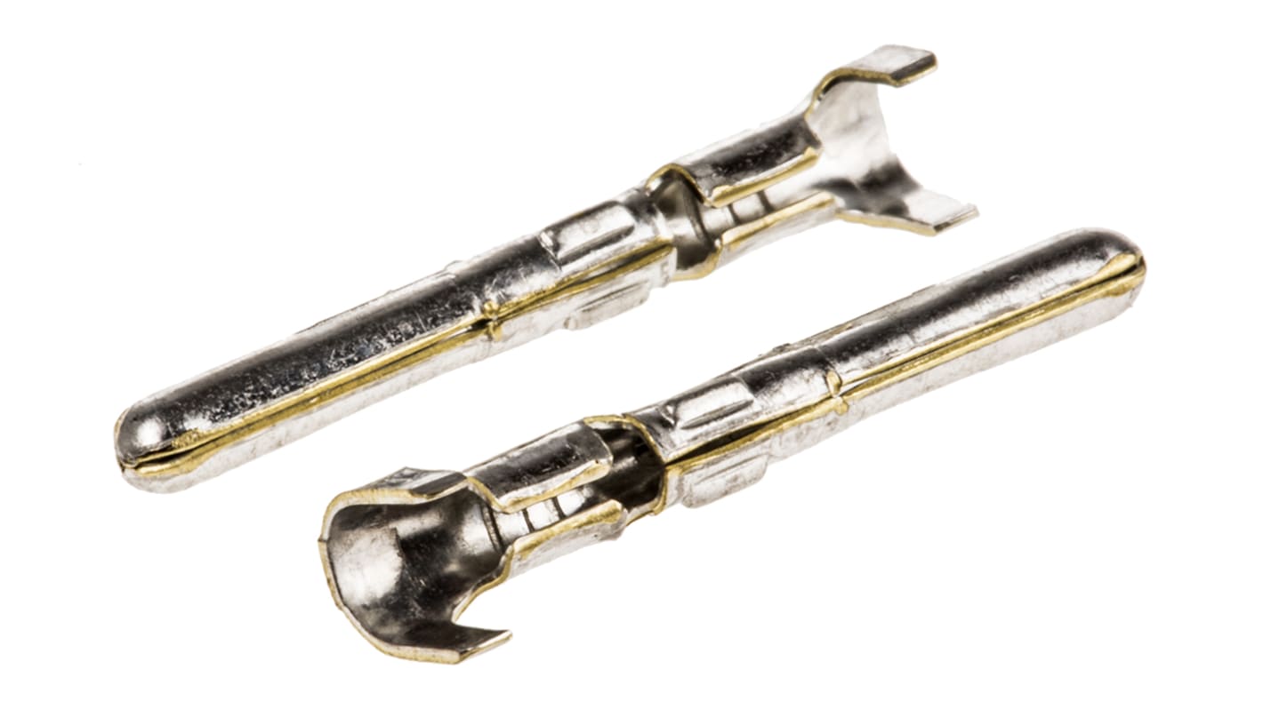 TE Connectivity Commercial MATE-N-LOK Series Male Crimp Terminal, 20AWG Min, 17AWG Max