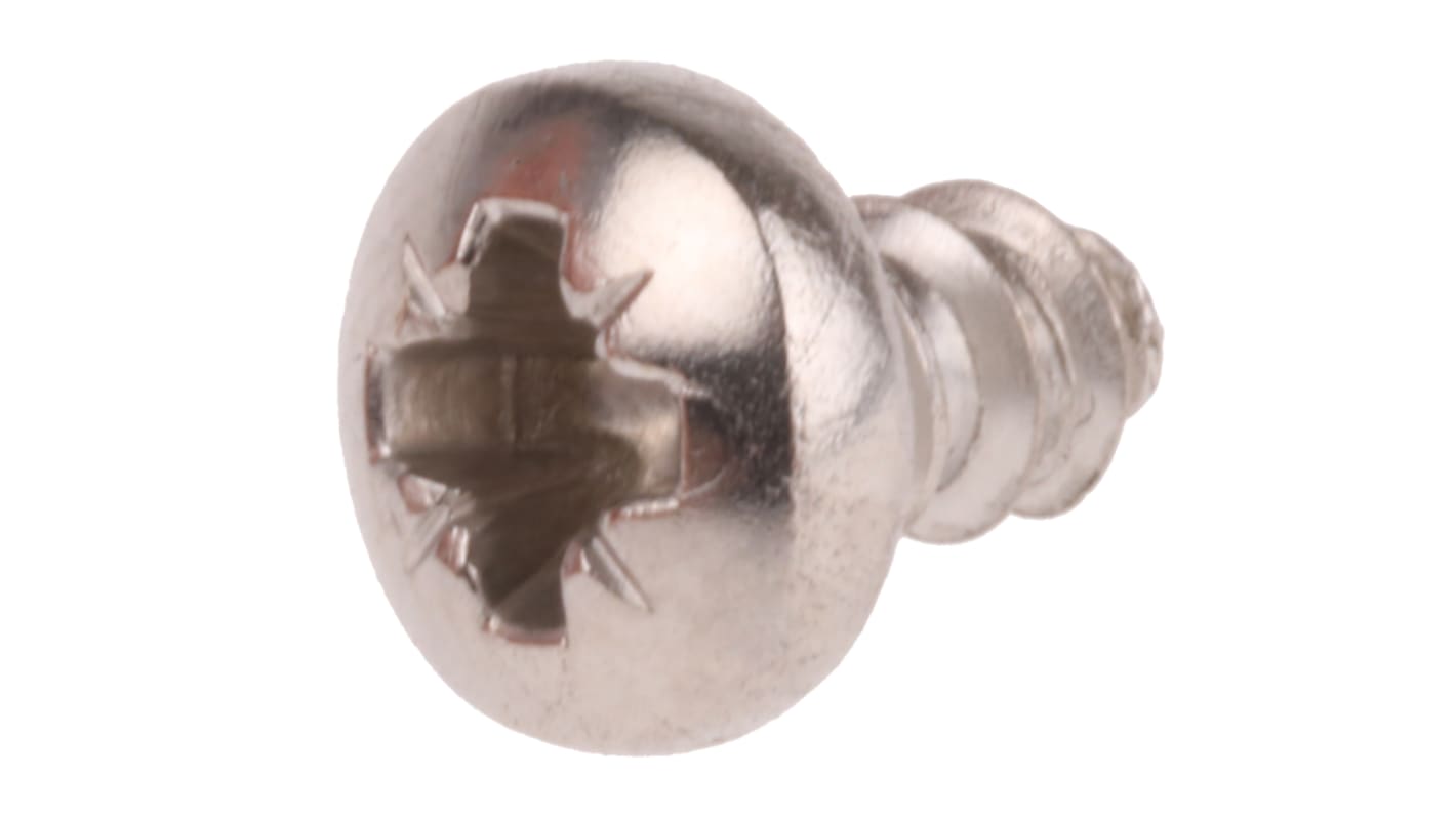 Vite autofilettante a  a testa conica in Acciaio inox RS PRO, filettatura 6, L 6.5mm, guida a Pozi