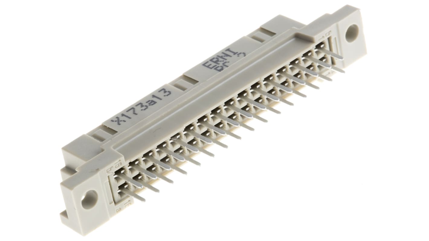 ERNI 32 Way 2.54mm Pitch Class C2, 2 Row, Straight DIN 41612 Connector, Socket