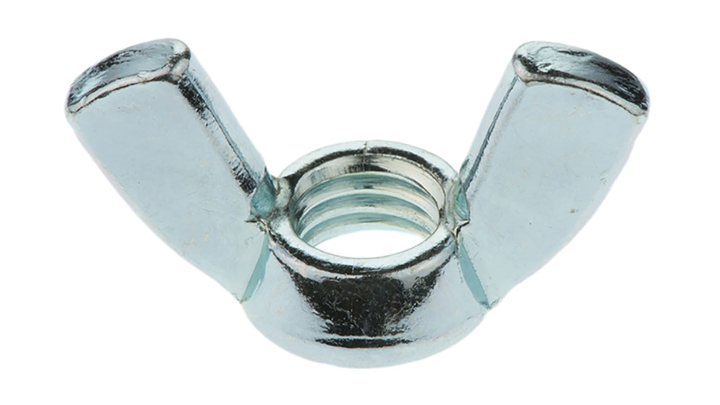 35mm Bright Zinc Plated Steel Wingnut, M10