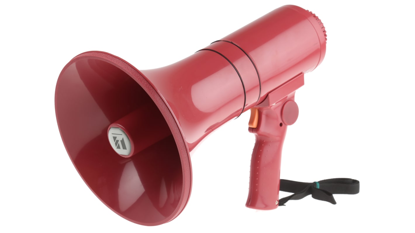 TOA ER1215S Red 15 W Hand Grip Megaphone with Siren Alert