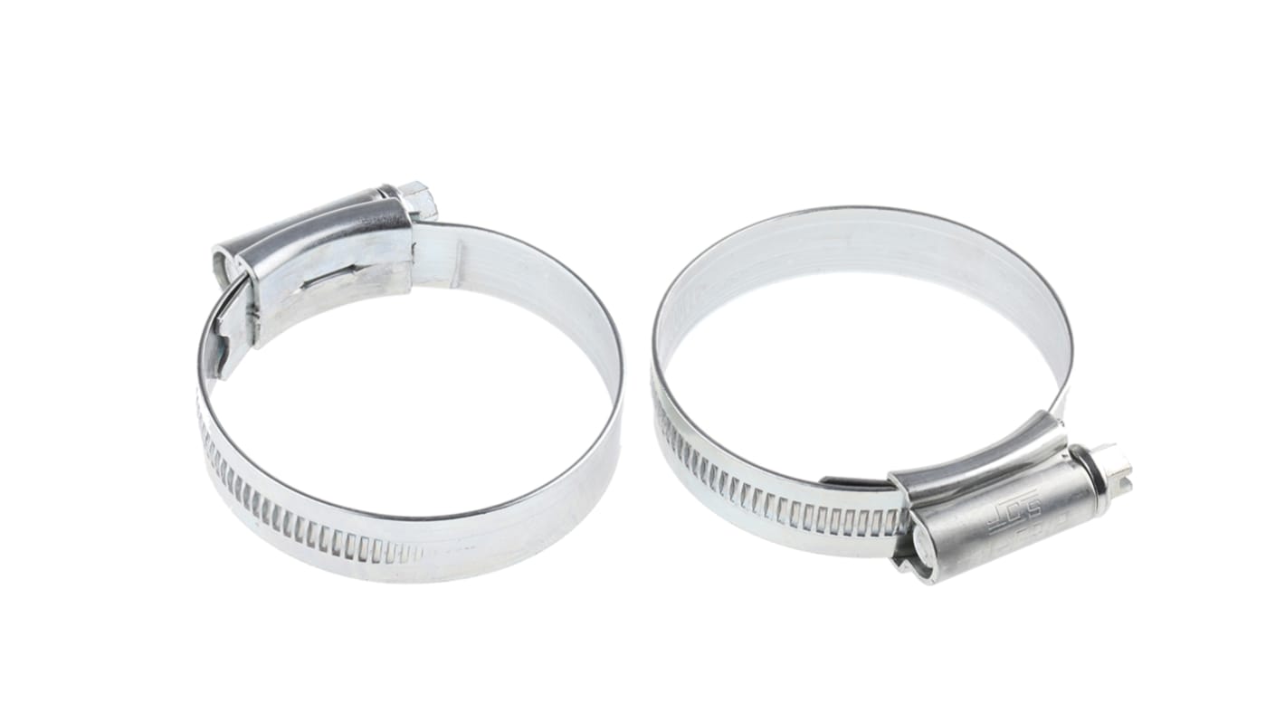 HI-GRIP 钢卡箍, 40 → 55mm内径, 带宽13mm, 蜗杆传动