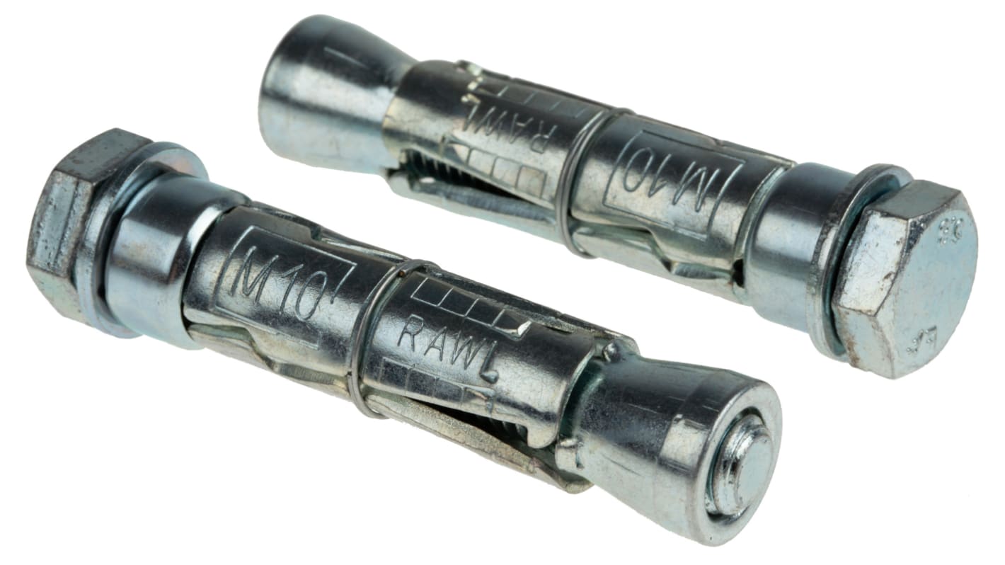 Anclaje para albañilería RawlPlug R-RBL-M10/10W Acero M10, diámetro del orificio 16mm 75mm de largo