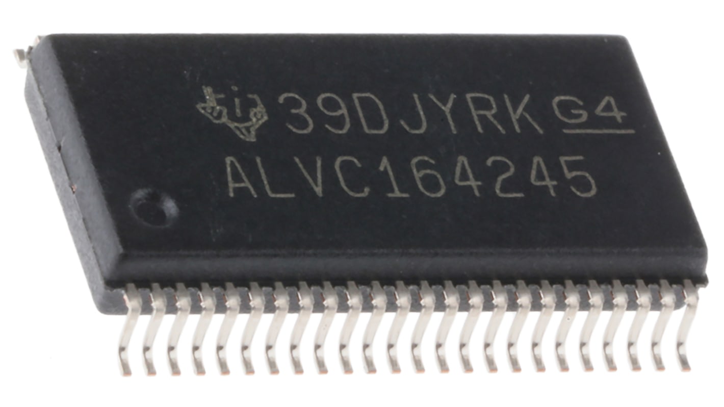 Texas Instruments 总线收发器, ALVC系列, 48针, LVTTL输出, 每芯片16通道, SSOP, 贴片安装, 3.6 V, 5.5 V