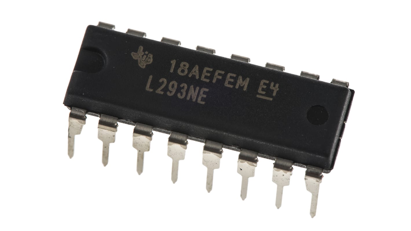 Texas Instruments L293NE,  Brushed Motor Driver IC, 36 V 1A 16-Pin, PDIP