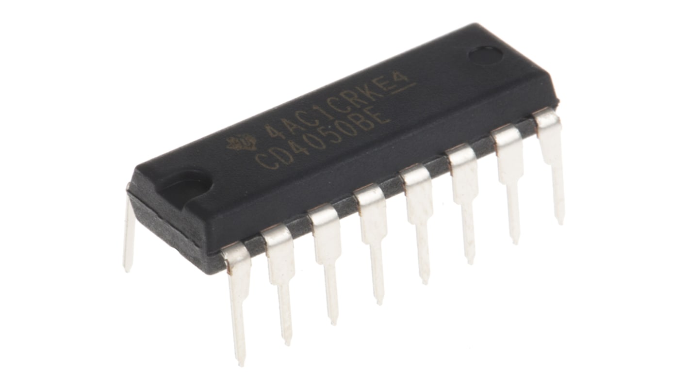 Texas Instruments CD4050BE Hex Buffer, 16-Pin PDIP