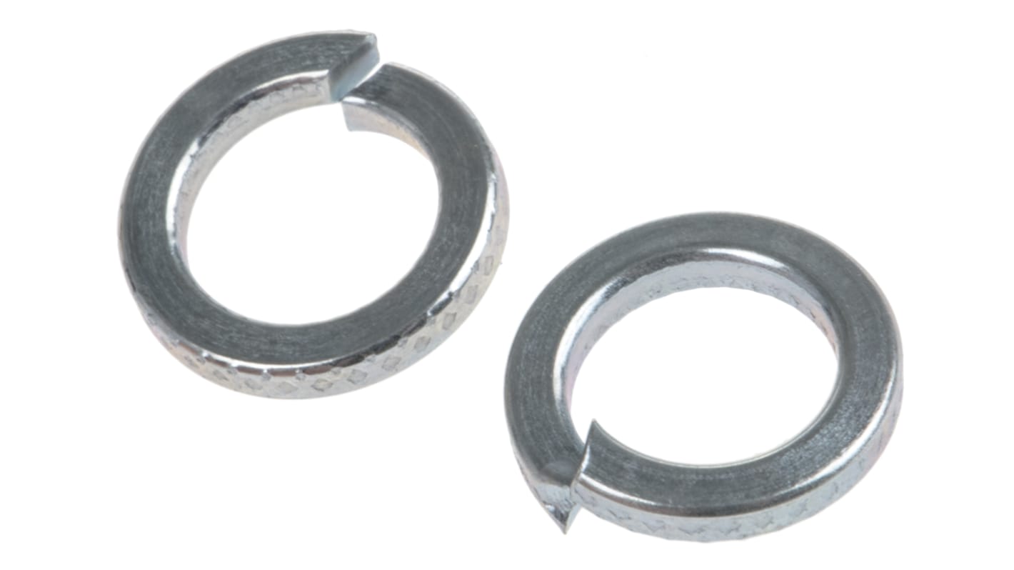 ZnPt steel 1 coil spring washer,M6