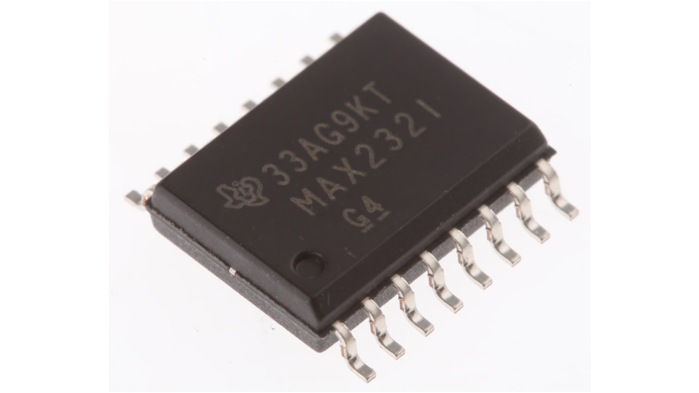 Texas Instruments MAX232IDW Line Transceiver, 16-Pin SOIC