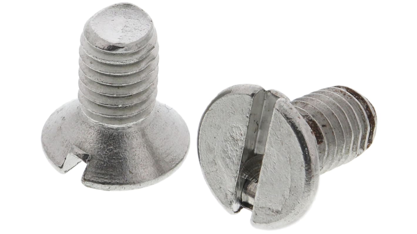 Śruby maszynowe M3 łeb z łbem stożkowym Stal nierdzewna długość 6.0mm skok 0.50mm