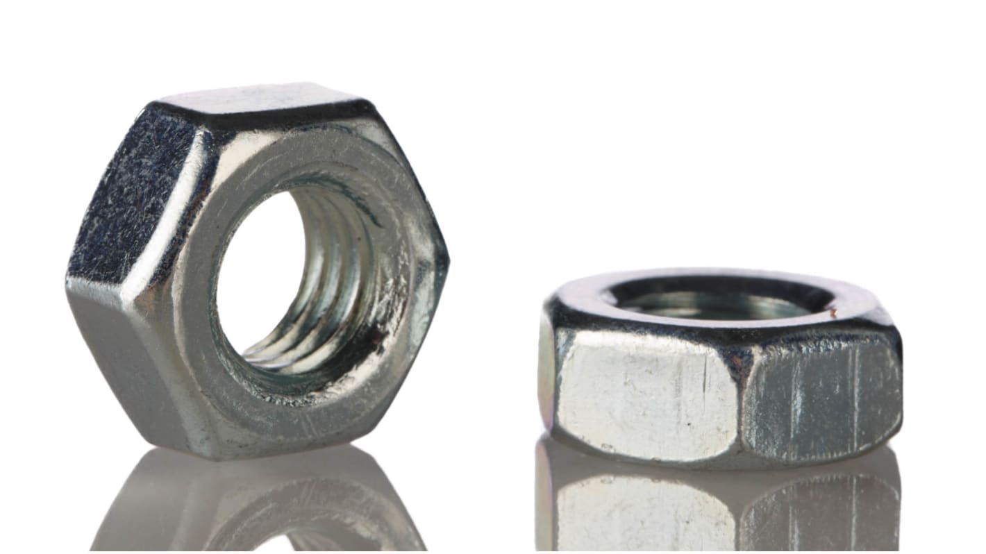 RS PRO Stainless Steel, Hex Nut, M3