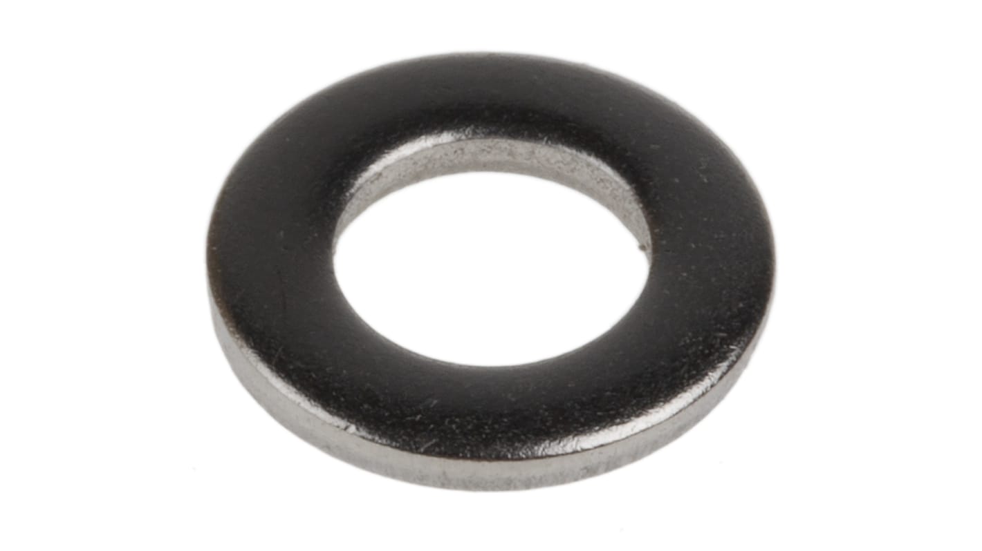 RS PRO 不锈钢平垫 平滑表面 (6.4mm 内径), 1.6mm厚, M6 (Form A)螺纹