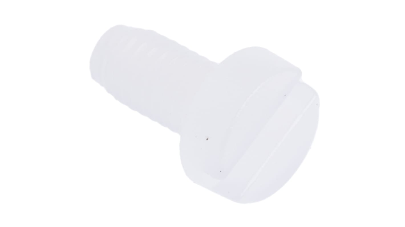 Śruby maszynowe M3 łeb z łbem walcowym Nylon długość 6.0mm skok 0.50mm