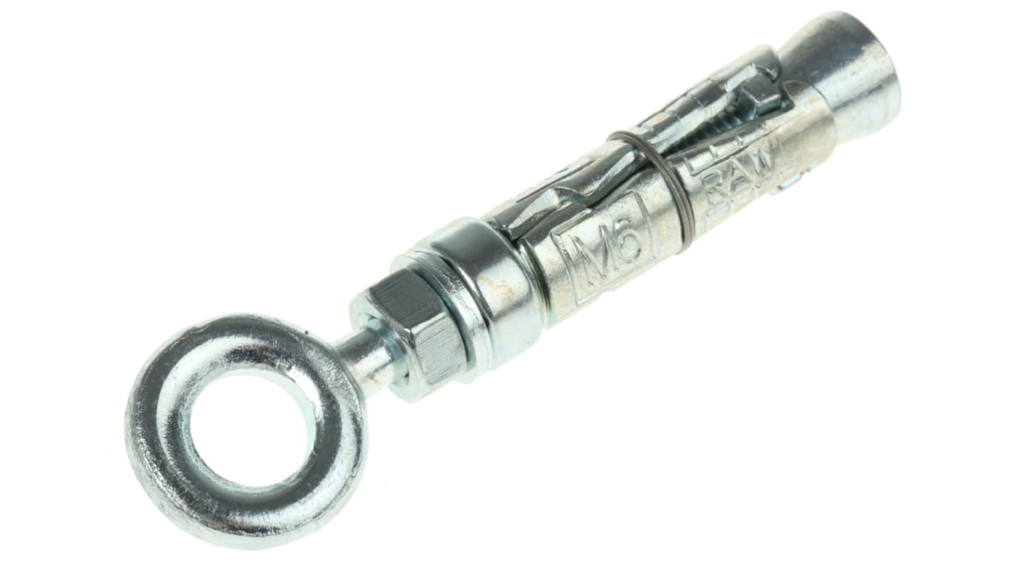 Kotwa do kamienia dł 83mm M6 Stalowe Ø 12mm RawlPlug Kotwa oczkowa