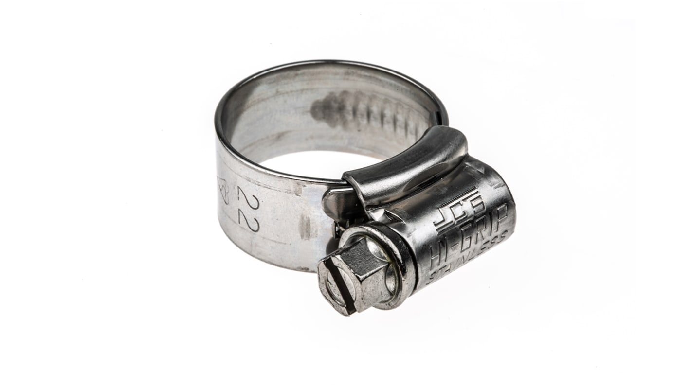 Fascetta stringitubo Jubilee (Vite senza fine) HI-GRIP, Ø 14 → 22mm, in Acciaio inox