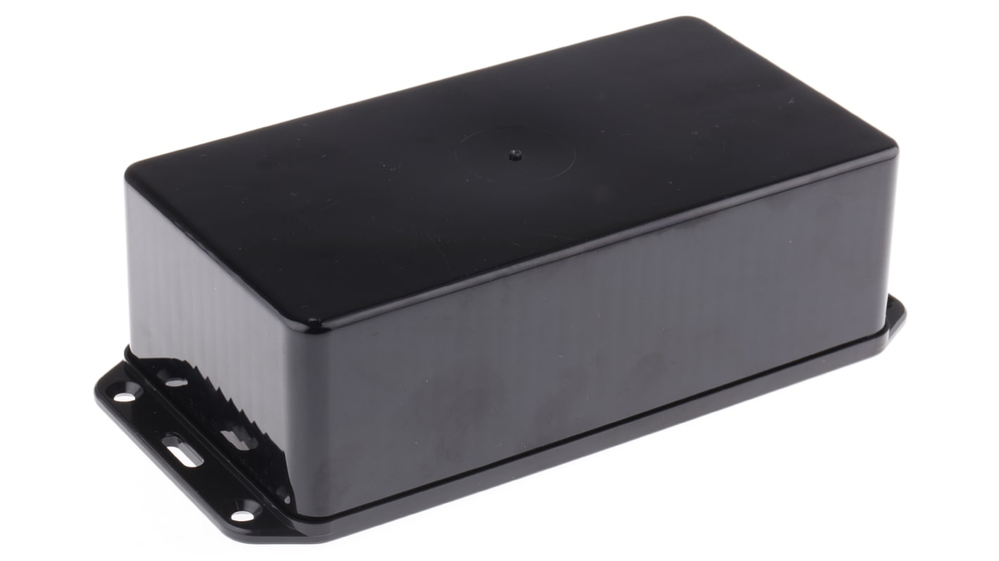 CAMDENBOSS Series 2000 Series Black ABS Enclosure, IP65, Flanged, Black Lid, 170 x 80 x 50mm