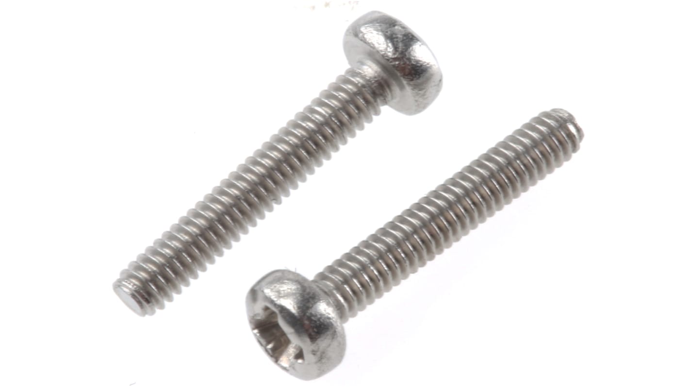 Śruby maszynowe M2 łeb z łbem walcowym soczewkowym Stal nierdzewna długość 12.0mm skok 0.40mm