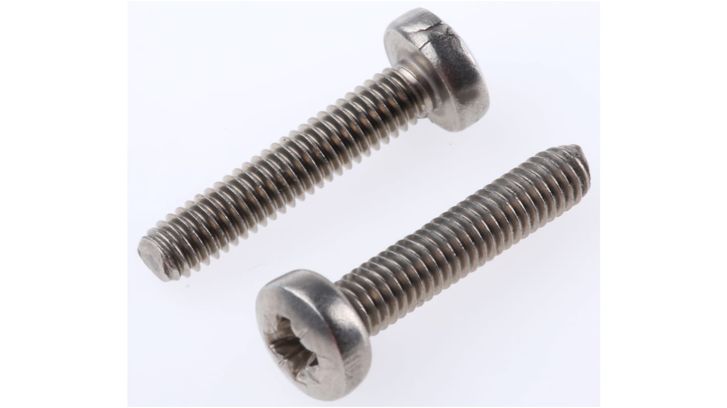 Śruby maszynowe M4 łeb z łbem walcowym soczewkowym Stal nierdzewna długość 20.0mm skok 0.70mm