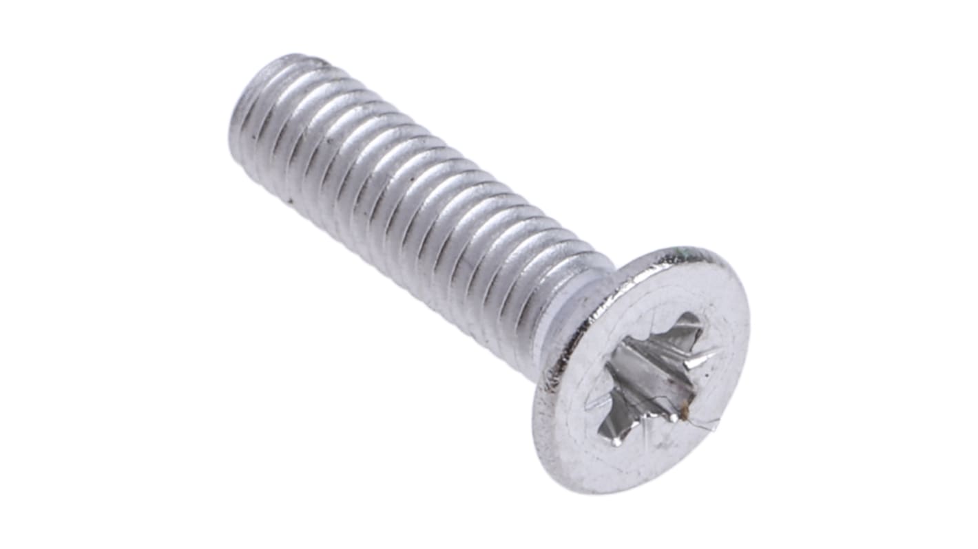 Śruby maszynowe M3 łeb z łbem stożkowym Stal nierdzewna długość 12.0mm skok 0.50mm