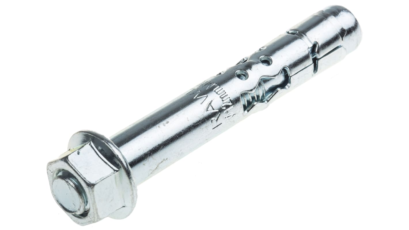 RawlPlug Steel Anchor Bolt M10 x 70mm, 12mm Fixing Hole