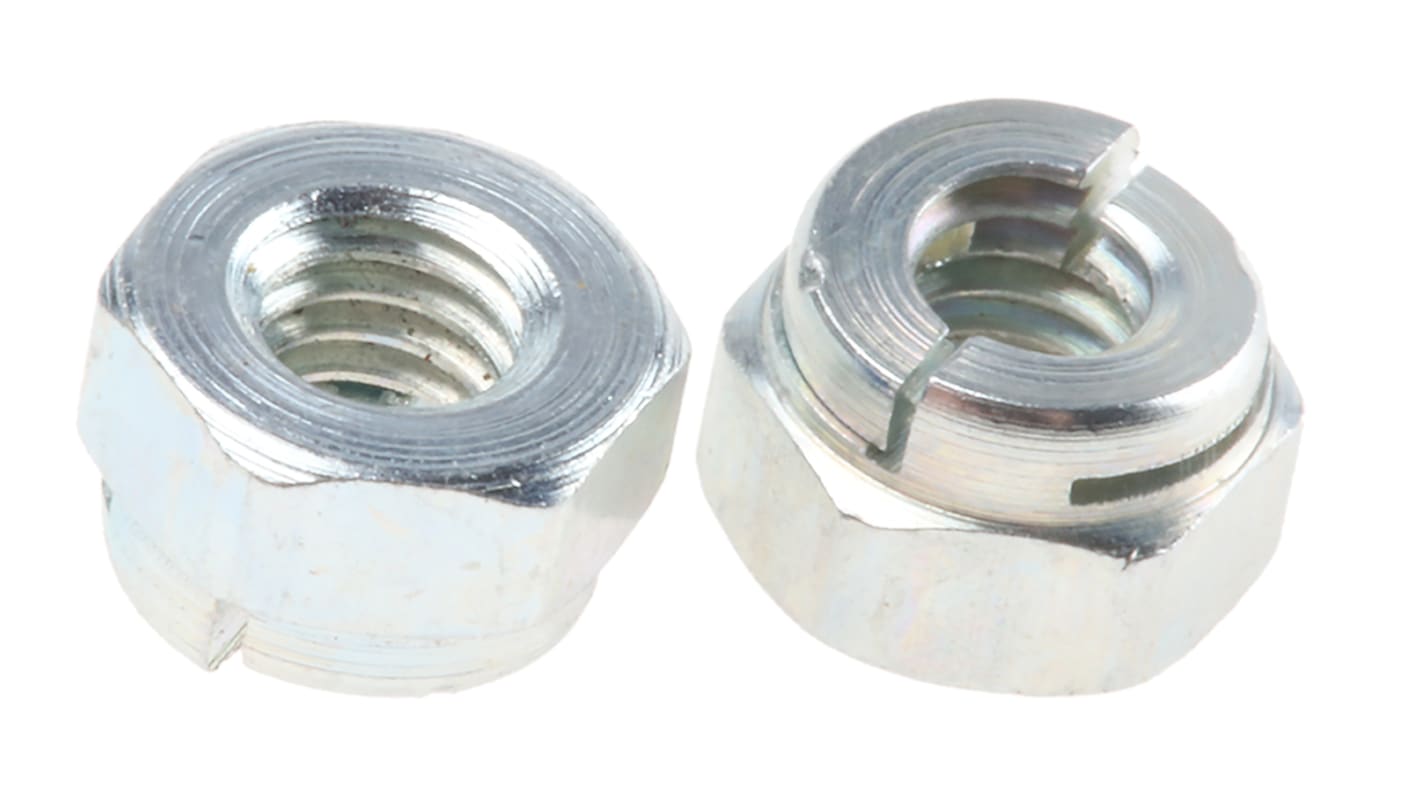 Aerotight, Bright Zinc Plated Steel Lock Nut, M4
