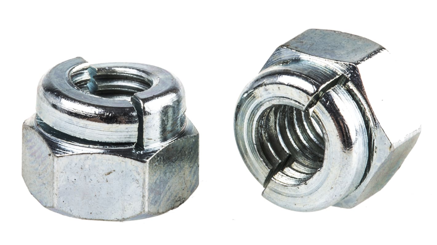 Écrou frein M6 Aerotight, en Acier Galvanisé brillant