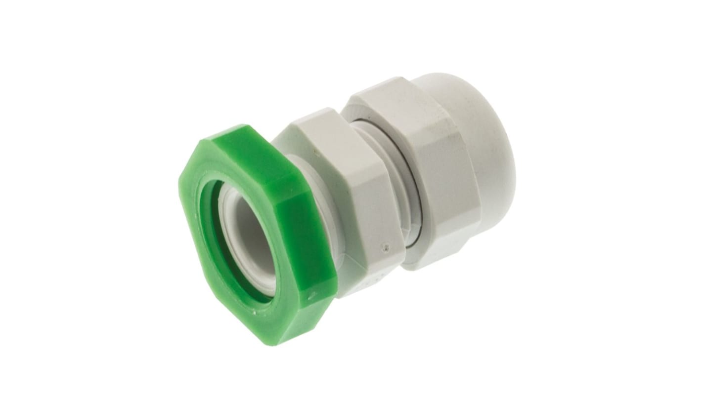 SIB WADI-TEC Series Grey PA 6 Cable Gland, M16 Thread, 4.5mm min., 8mm max., IP68