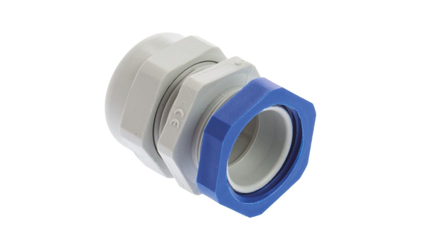 Presse-étoupe SIB WADI-TEC, M20, en PA 6, Ø 7mm à Ø 12mm, avec contre-écrous, IP68